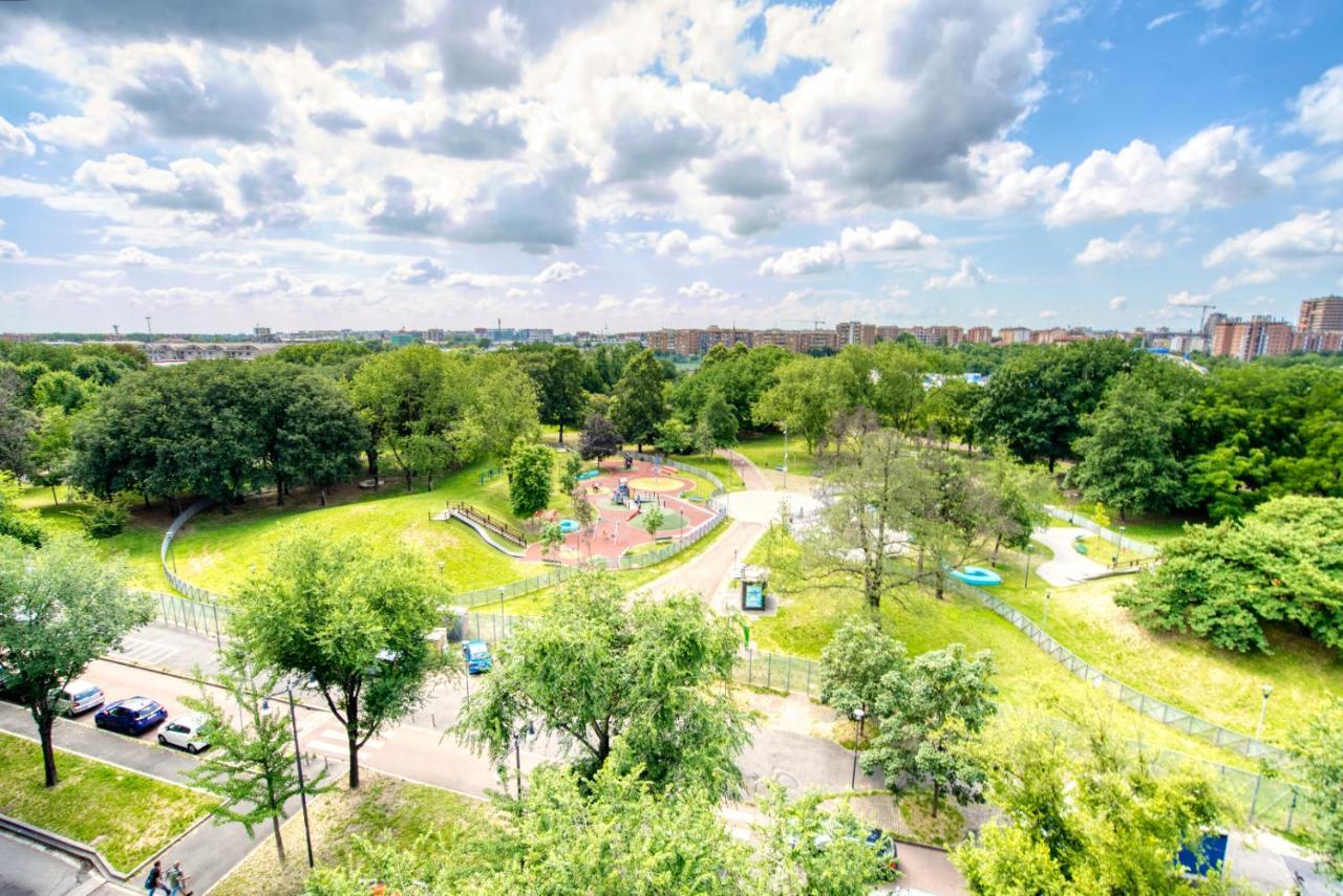 Caseospitali - Casa Park View, Ampio Trilocale Per Famiglie Sul Parco Milan Bagian luar foto